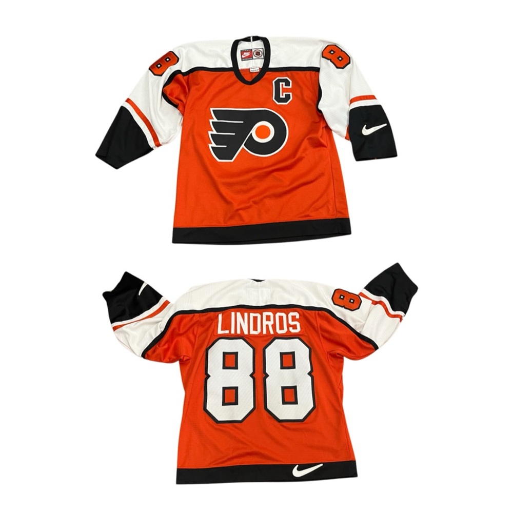 Vintage Nike Eric Lindros Philadelphia Flyers 88 Hockey Jersey